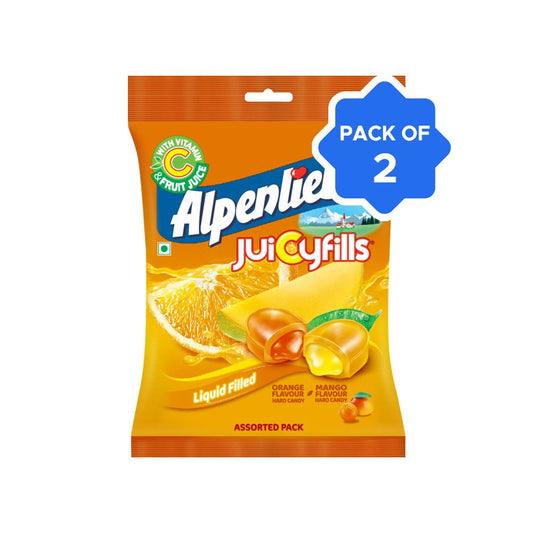 Alpenliebe Juicyfills Assorted Candy (40 Pieces) - Pack of 2 : 2 x 144 g