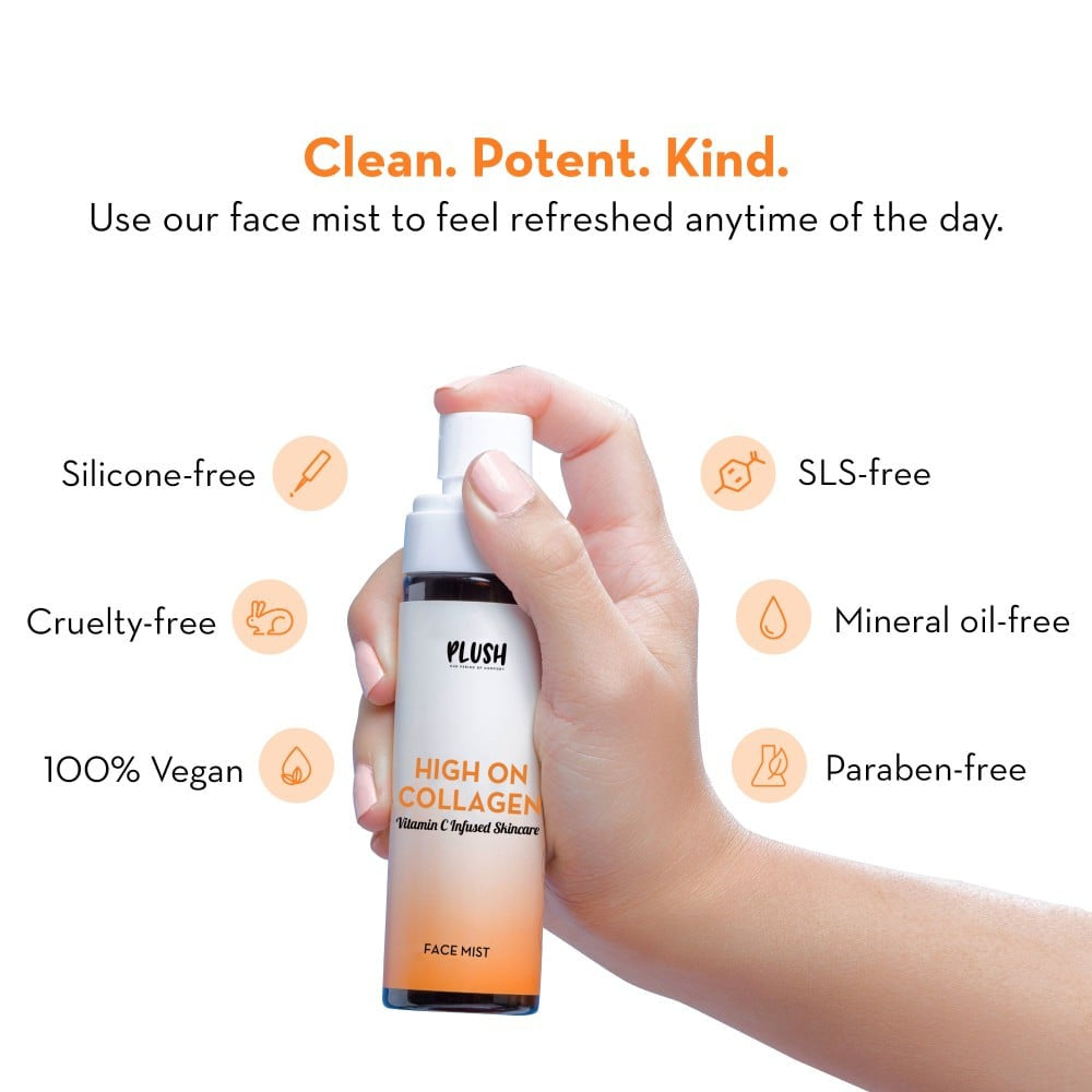 Plush High On Collagen Vitamin C Face Mist : 100 ml