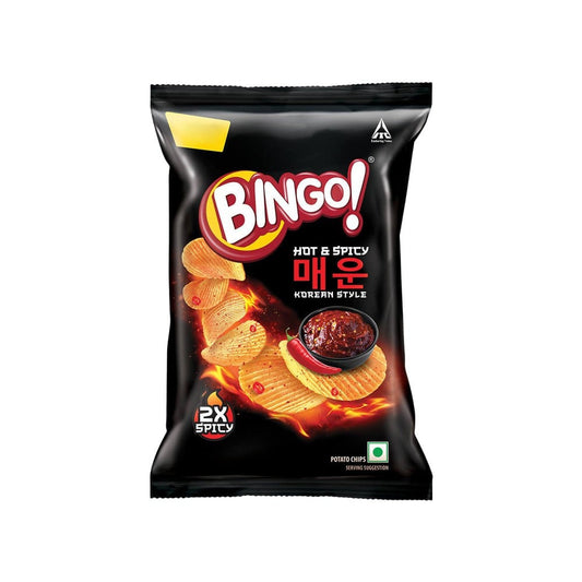 Bingo Hot & Spicy Korean Style Potato Chips : 85 g