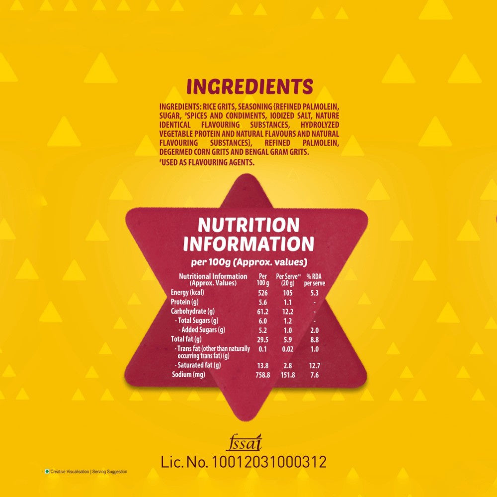 Bingo Mad Angles Achaari Masti Crisps : 117 g