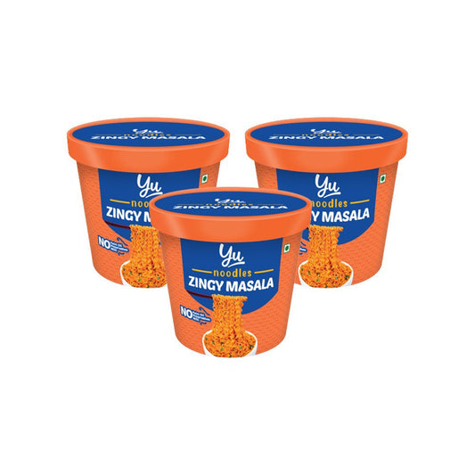 Yu Zingy Masala Cup Noodles - Pack of 3 : 3 x 80 g