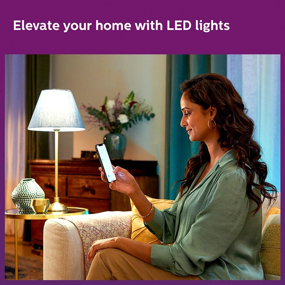Philips Lighting Wiz Wi-Fi Enabled 9W Smart Bulb (Warm, Cool) : 1 unit