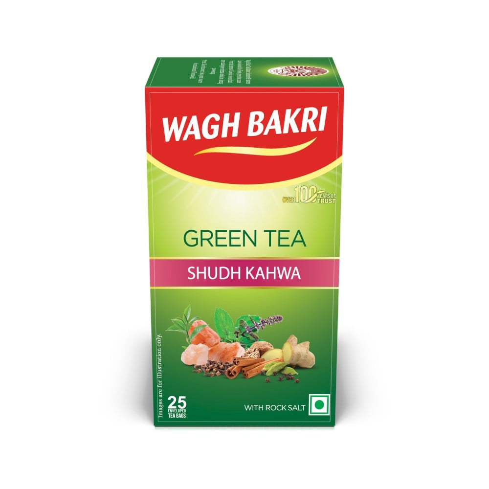 Wagh Bakri Sudh Kahwa Green Tea : 25 bags x 2.5 g