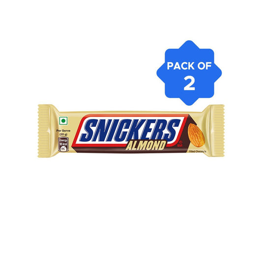 Snickers Almond Filled Bar - Pack of 2 : 2 x 45 g