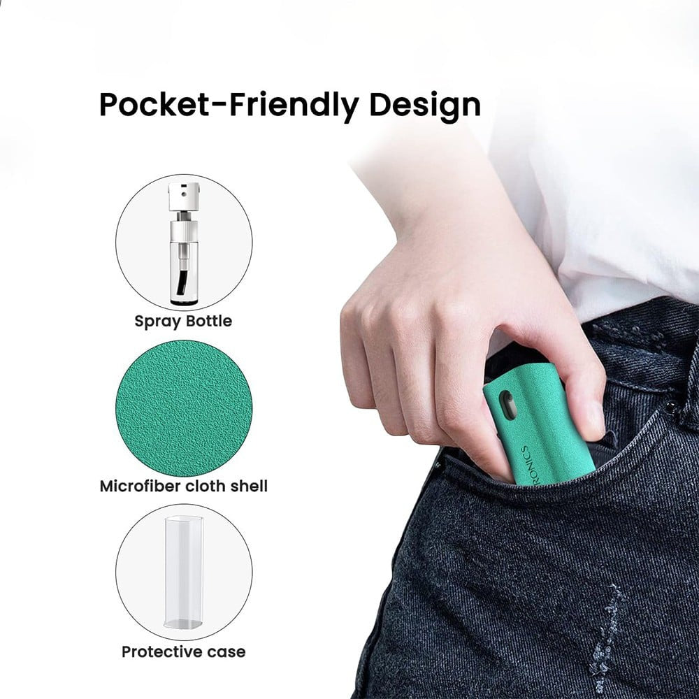 Portronics Swipe 2 Screen Gadget Cleaner (Spray, Green) : 1 unit