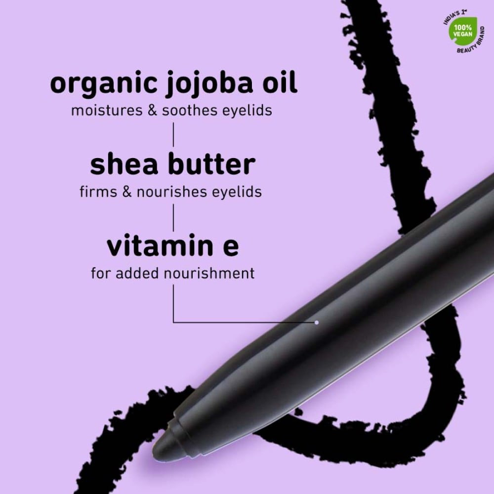 Plum Eye-Swear-By Kohl Kajal (Deep Black) : 0.35 g