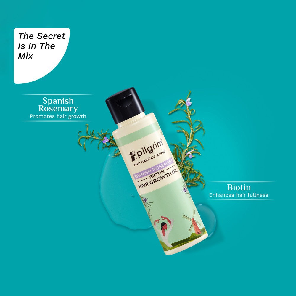 Pilgrim Spanish Rosemary Biotin Growth Hair Oil : 100 ml