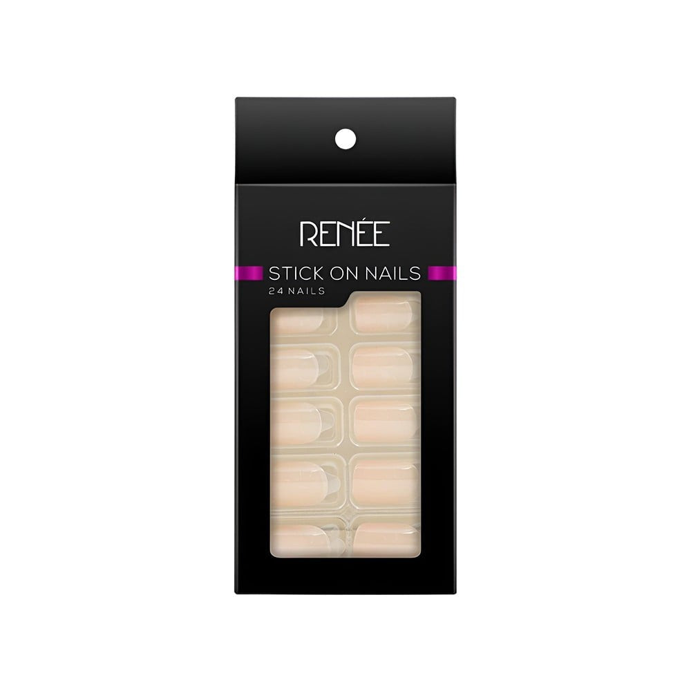 Renee Square Press On Nails (BN 06) : 1 pack (24 pieces)