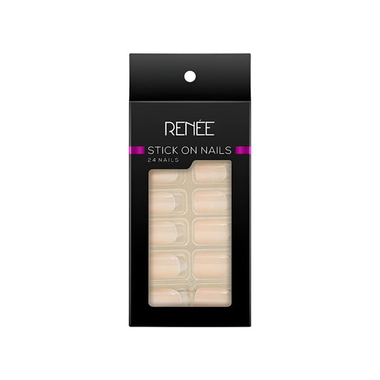 Renee Square Press On Nails (BN 06) : 1 pack (24 pieces)