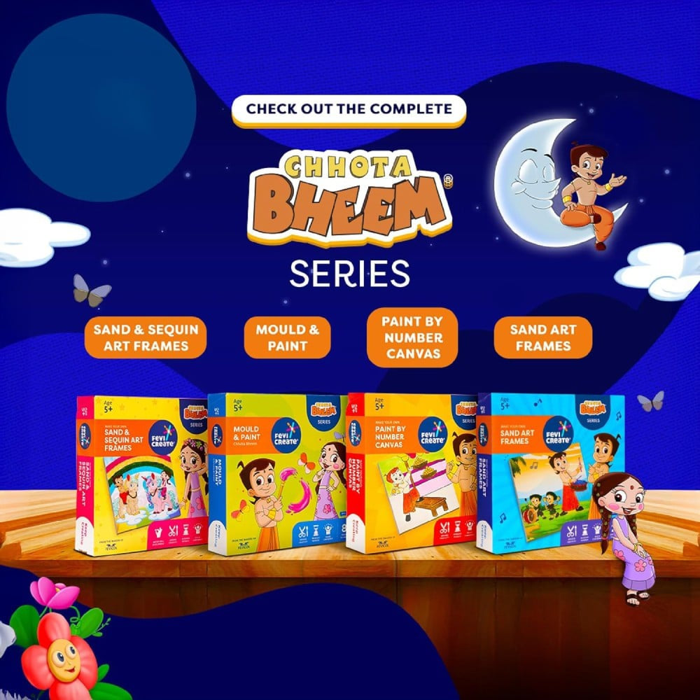 Pidilite Fevicreate Sand Sequin Chhota Bheem Chhutki Art Kit : 1 unit