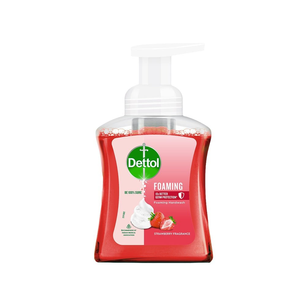 Dettol Strawberry Fragrance Foaming Hand Wash + Aloe Coconut Foaming Hand Wash Combo : 250 ml + 250 ml