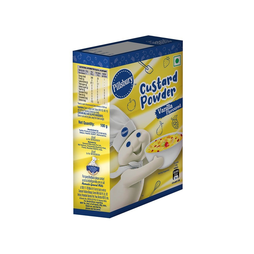 Pillsbury Golden Vanilla Custard Powder : 100 g