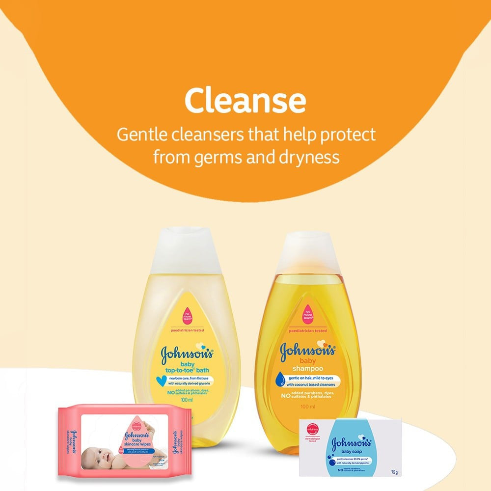 Johnson's Bath & Skin Care Baby Gift Set : 1 pack (10 pieces)