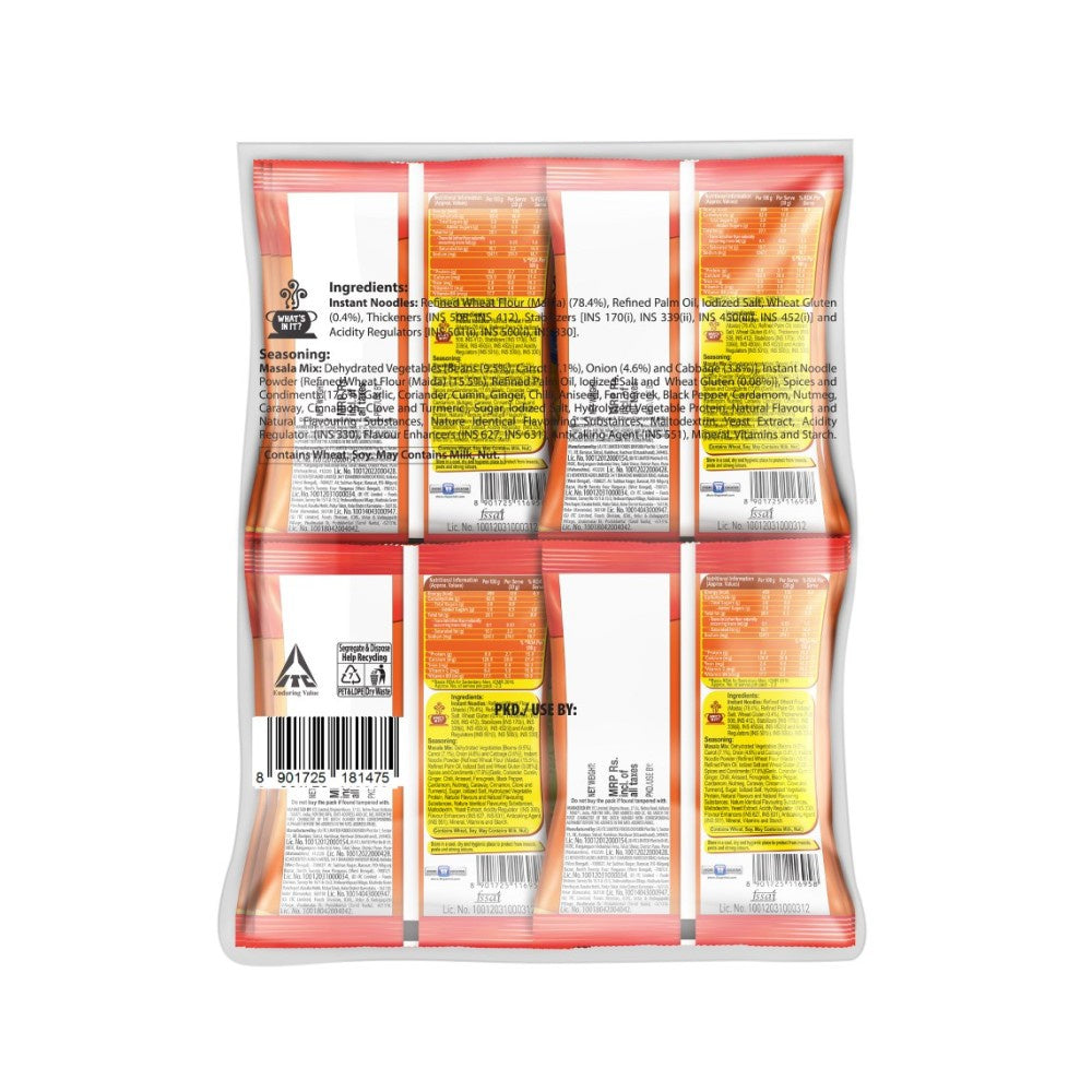 Yippee Magic Masala Instant Noodles with Added Veggies : 12 x 60 g