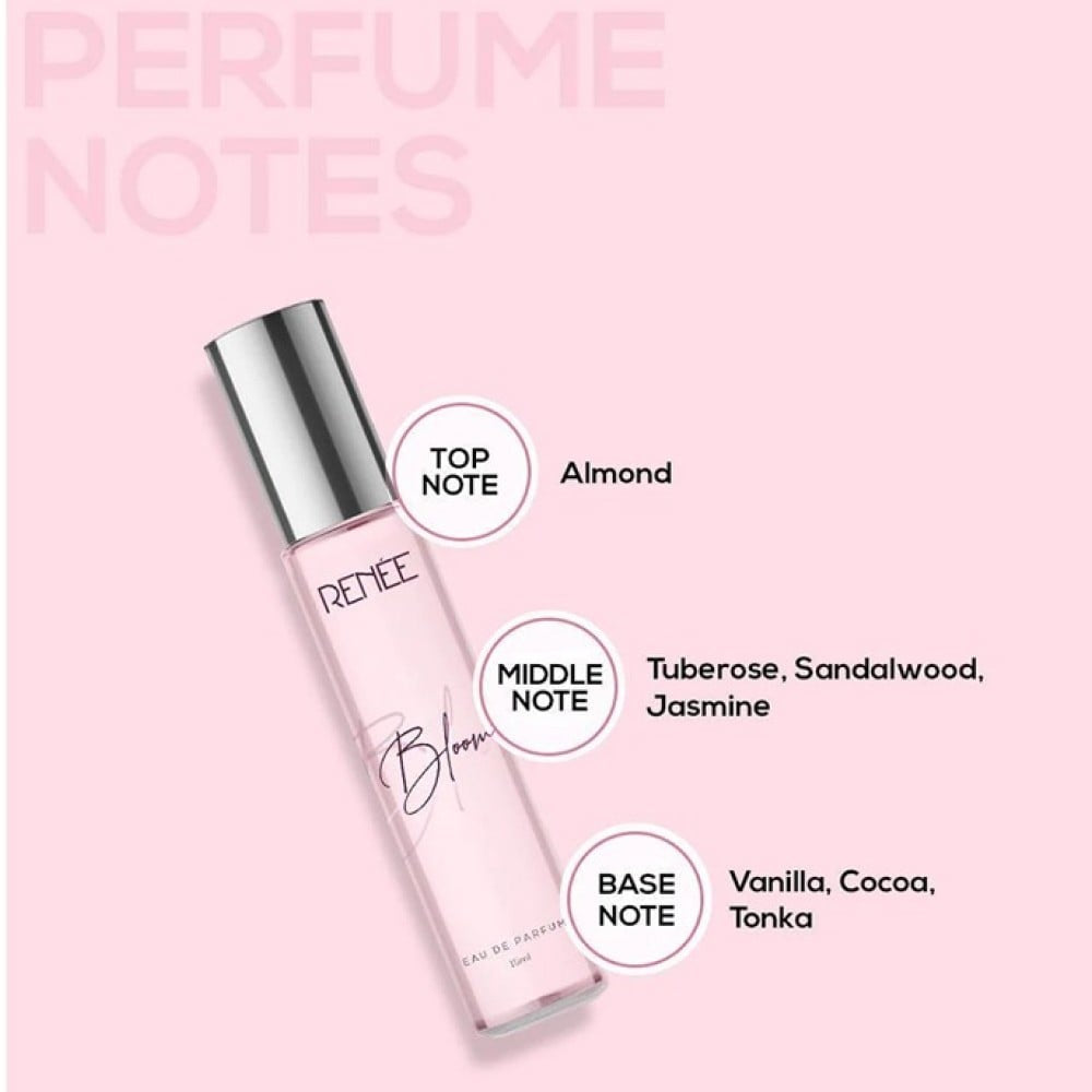 Renee Eau de Parfum (Bloom) - Pack of 3 : 3 x 15 ml