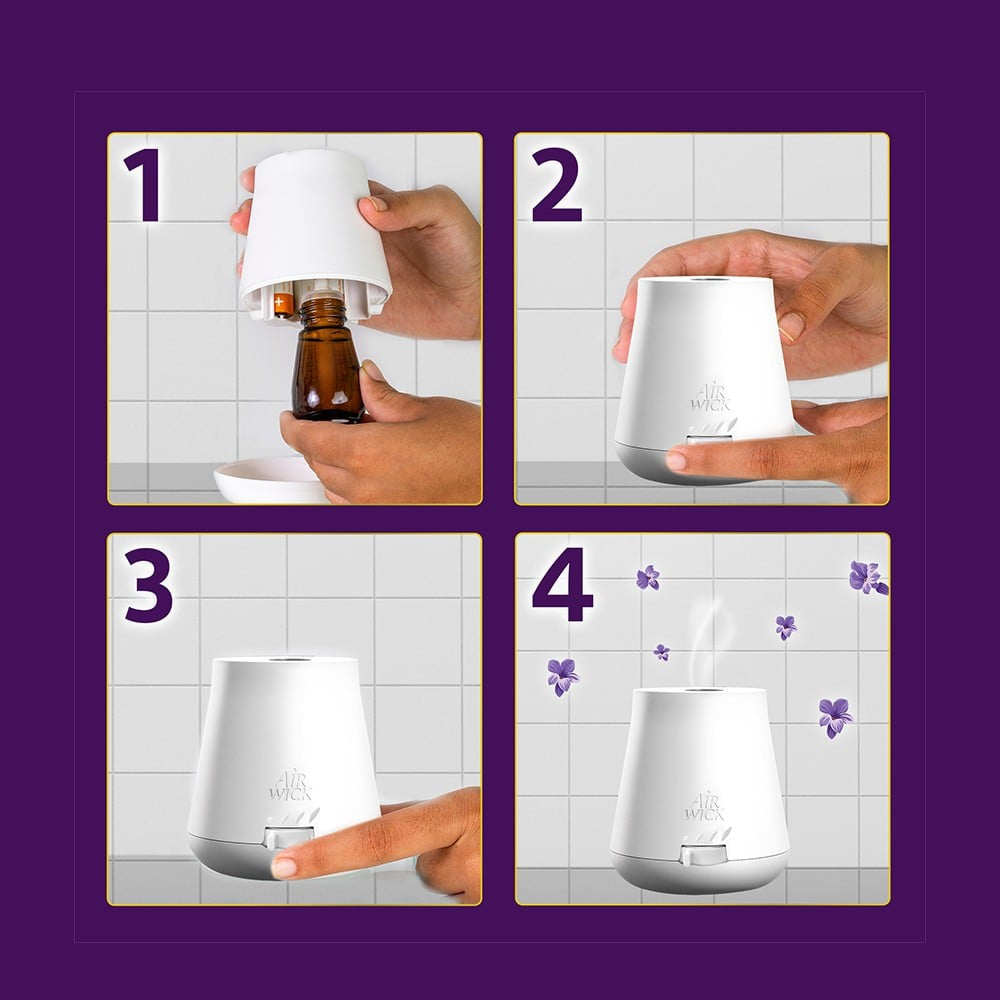 Airwick Essential Automatic Fragrance Mist Diffuser Refill (Relaxing Lavender) - Pack of 3 : 3 x 20 ml