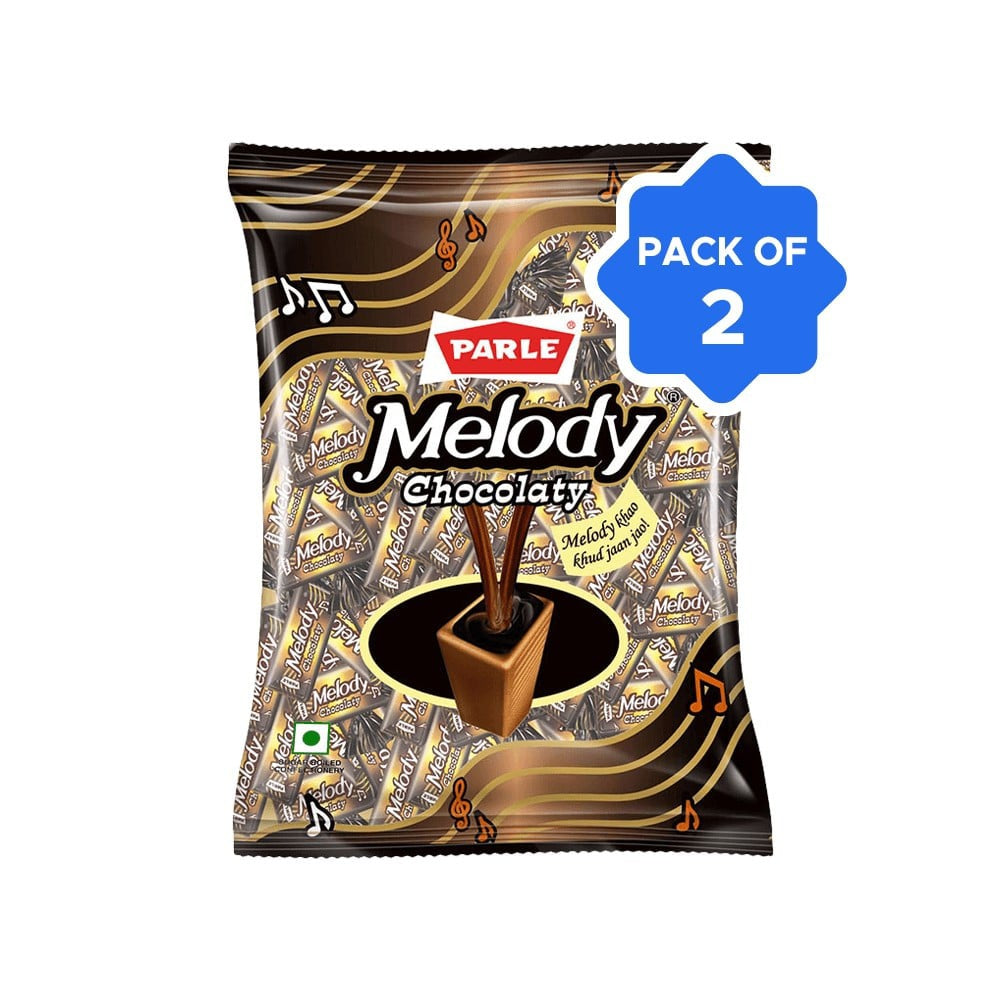 Parle Melody Chocolaty Candy - Pack of 2 : 2 x 175.95 g