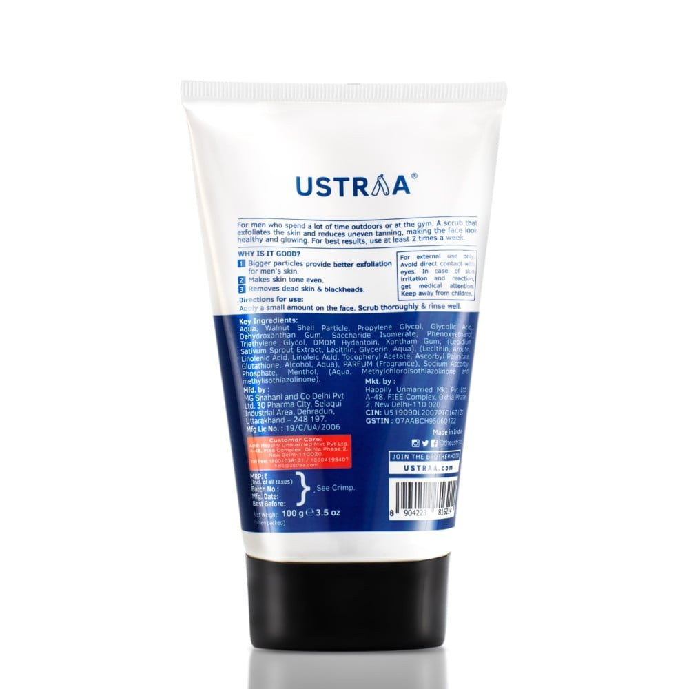 Ustraa De-Tan Face Scrub - Pack of 2 : 2 x 100 g