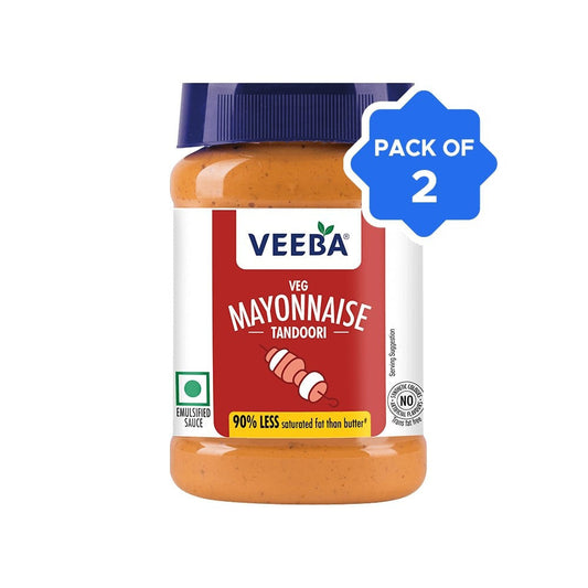 Veeba Eggless Tandoori Flavoured Mayonnaise - Pack of 2 : 2 x 250 g