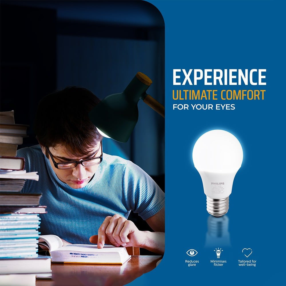 Philips Ace Saver 7W LED Bulb (Crystal White) : 1 unit