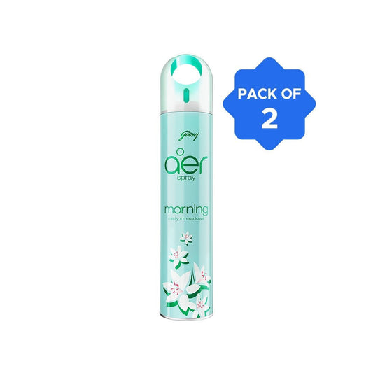 Godrej Aer Morning Misty Meadows Air Freshener - Pack of 2 : 2 x 220 ml
