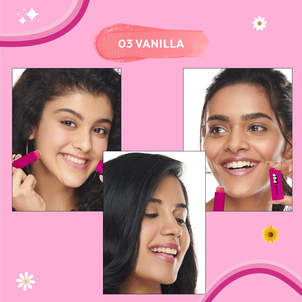 SUGAR POP Nourishing Tinted Lip Balm (Vanilla 03) : 4.5 g