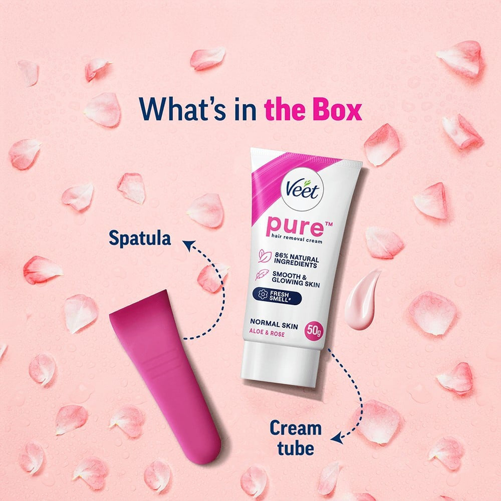 Veet Pure Hair Removal Cream (For Normal Skin) : 50 g