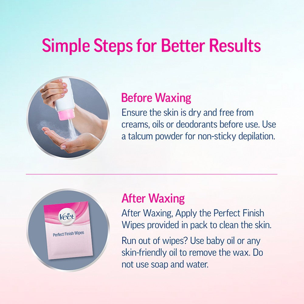 Veet Hair Removal Wax Strips (Normal Skin) : 1 pack (20 strips)