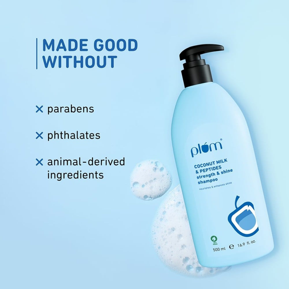 Plum Coconut Milk & Peptides Strength & Shine Shampoo : 500 ml