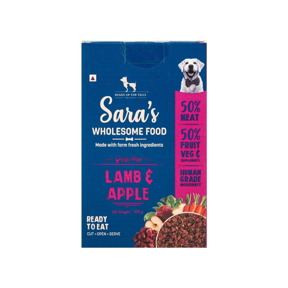HUFT Sara's Wholesome Grain-Free Lamb & Apple Dog Food : 100 g