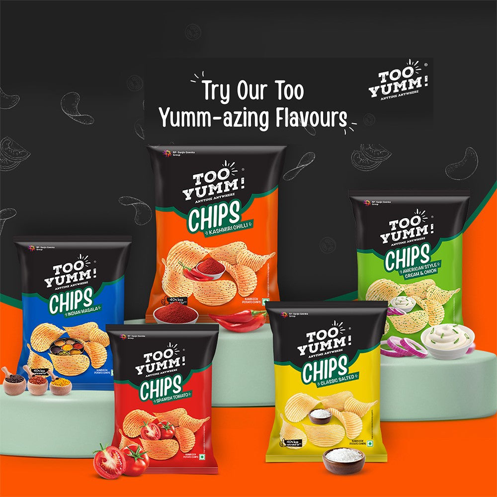 Too Yumm Kashmiri Chilli Potato Chips - Pack of 2 : 2 x 82 g
