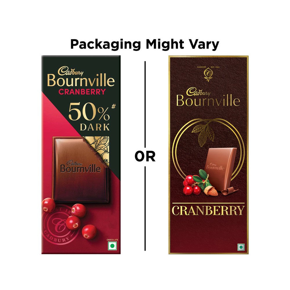 Cadbury Bournville Cranberry Flavoured Chocolate Bar : 80 g