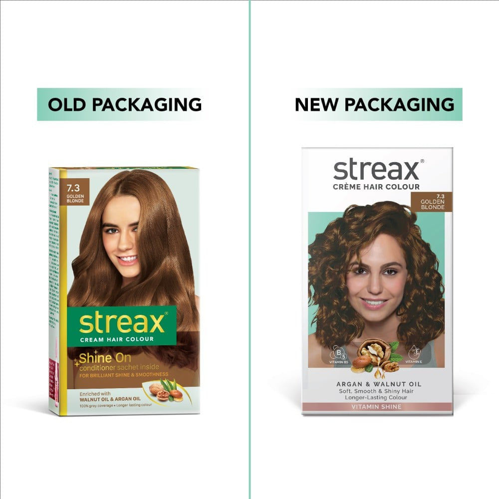 Streax Cream Hair Colour (7.3 Golden Blonde) (Golden Blonde) : 120 ml