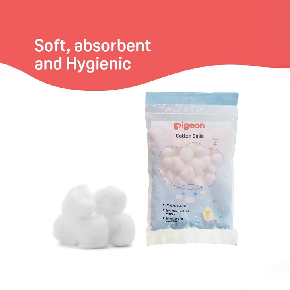 Pigeon Baby Cotton Balls : 100 pcs