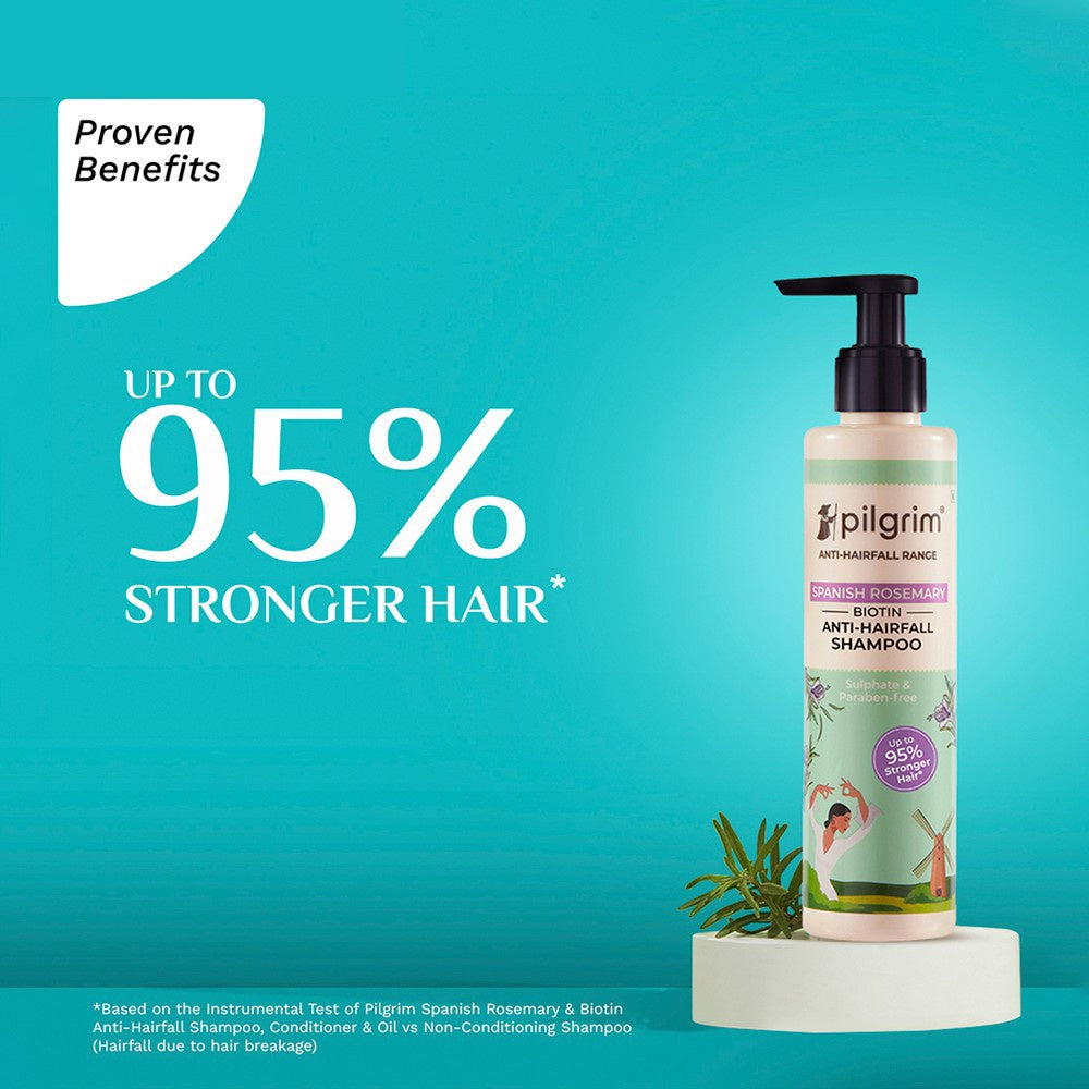 Pilgrim Anti Hairfall Shampoo with Biotin : 200 ml