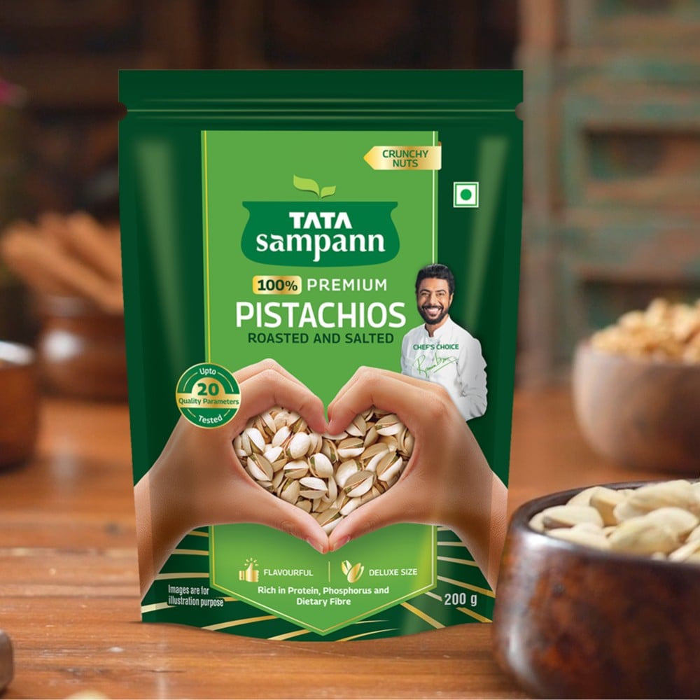 Tata Sampann Pistachios Roasted & Salted (100% Premium) : 200 g