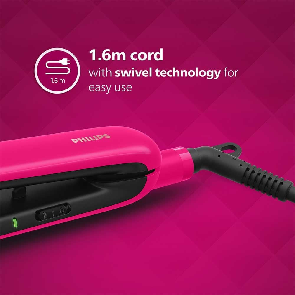 Philips BHS332/00 Titanium Hair Straightener (Ceramic Titanium Plate) (Pink, 50W) : 1 unit