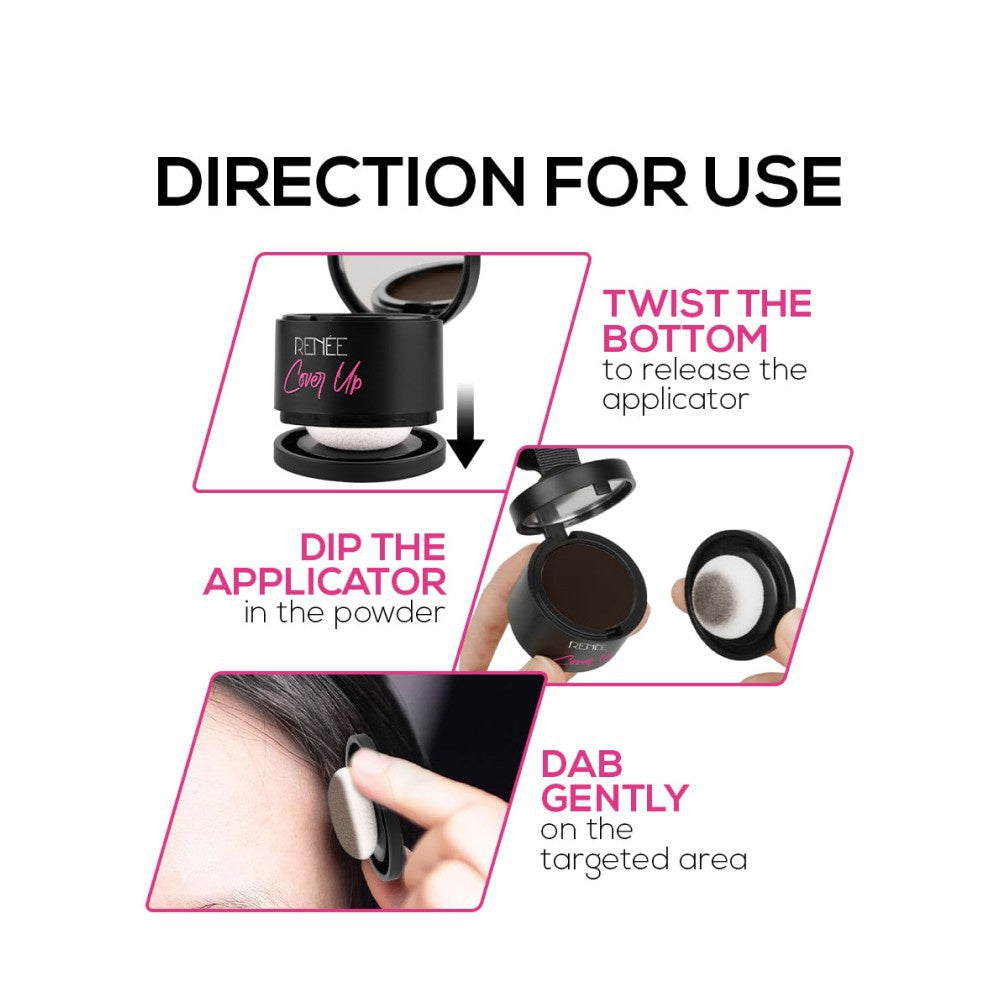 Renee Cover Up Hair Powder (Brown) - Pack of 2 : 2 x 4 g