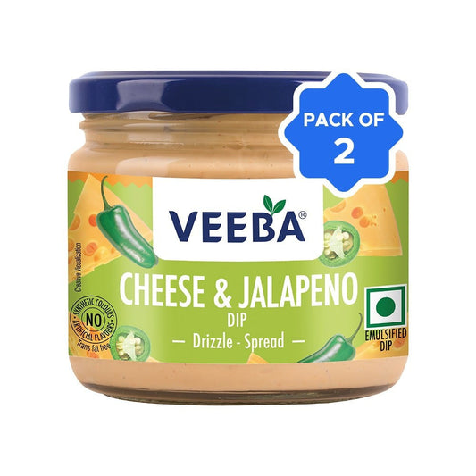 Veeba Cheese & Jalapeno Dip - Pack of 2 : 2 x 300 g