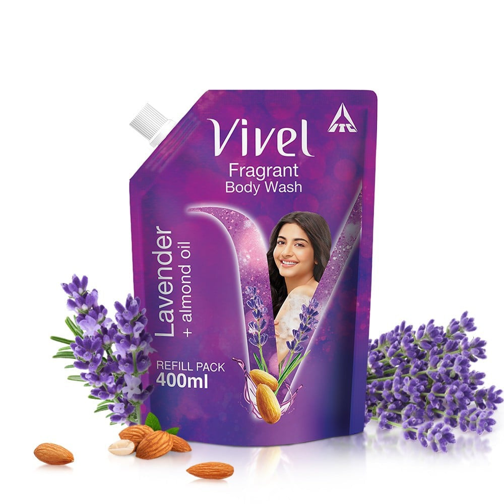 Vivel Fragrant Body Wash (Lavender + Almond Oil) : 400 ml