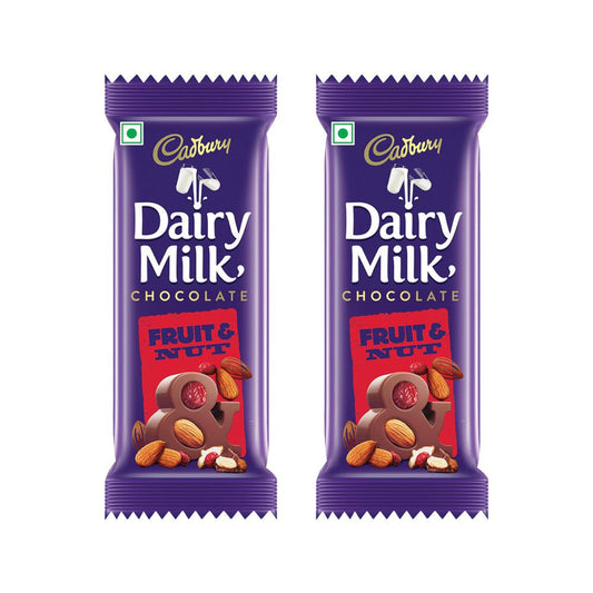 Cadbury Dairy Milk Fruit & Nut Flavoured Chocolate Bar - Pack of 2 : 2 x 36 g