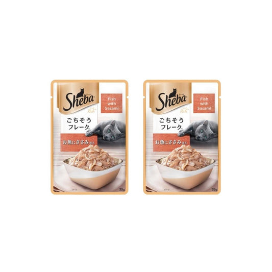 Sheba Rich - Wet Cat Food -Fish with Sasami - Pack of 2 : 2 x 35 g