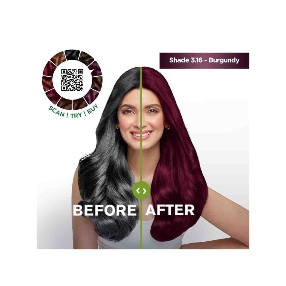 Garnier Color Naturals Nourishing Permanent Hair Colour (Burgundy) : 65 g