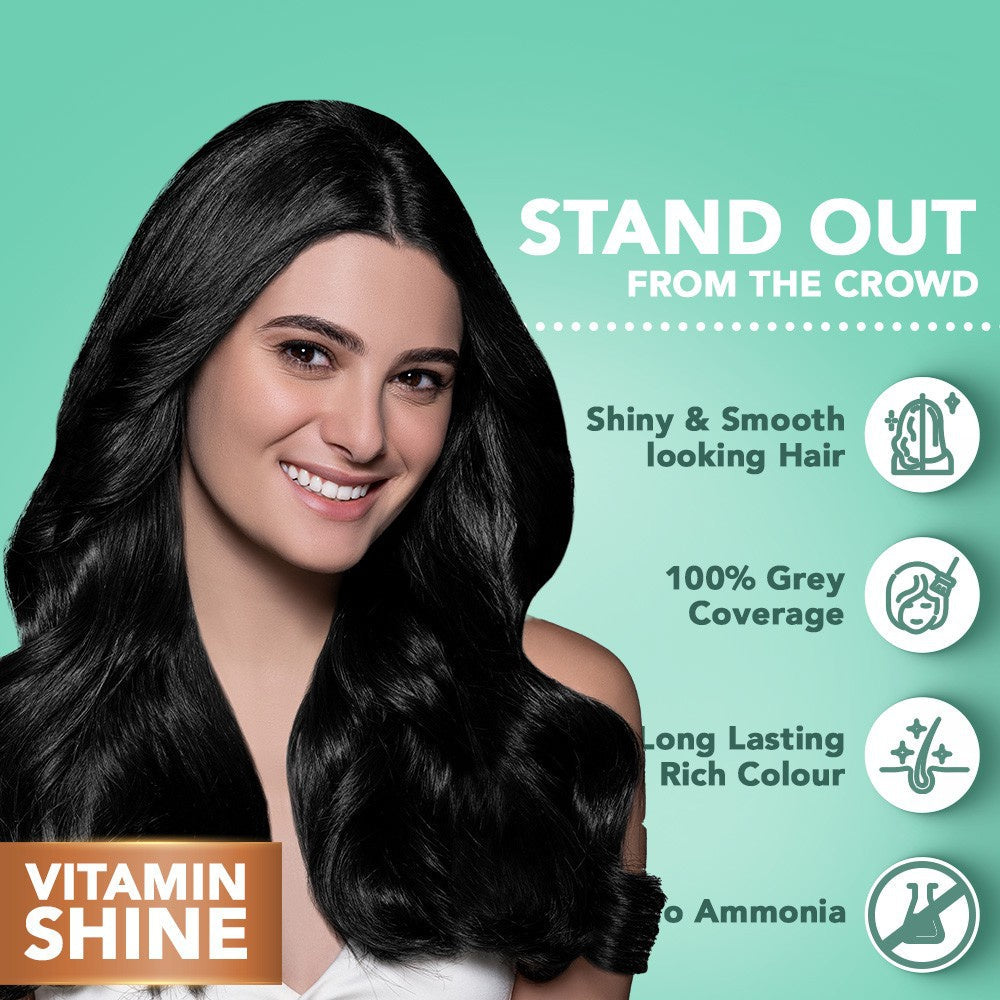 Streax Cream Hair Colour -Natural Black 1 : 120 ml