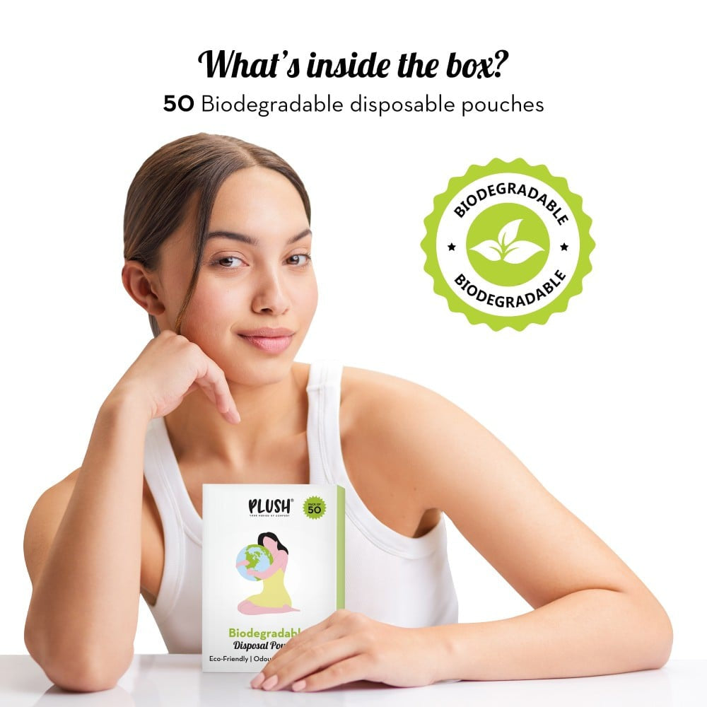 Plush Biodegradable Disposal Bag : 50 pieces