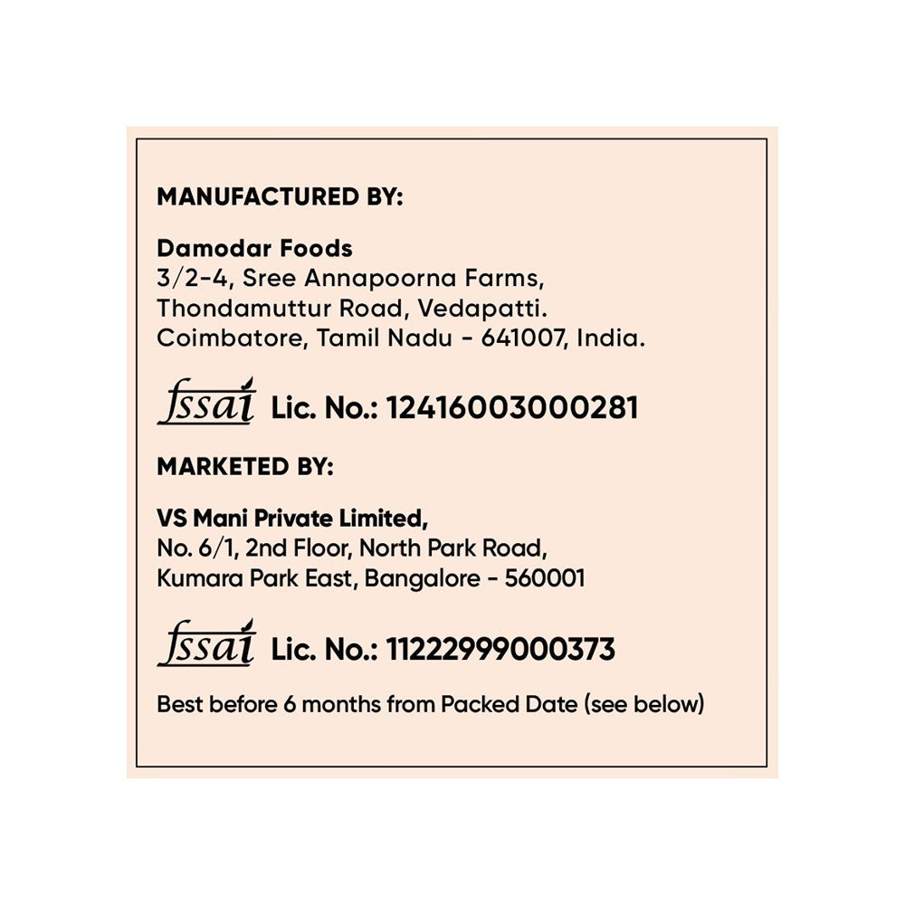 VS Mani & Co. Garlic Ribbon Murukku, No Palm Oil - Pack of 2 : 2 x 65 g