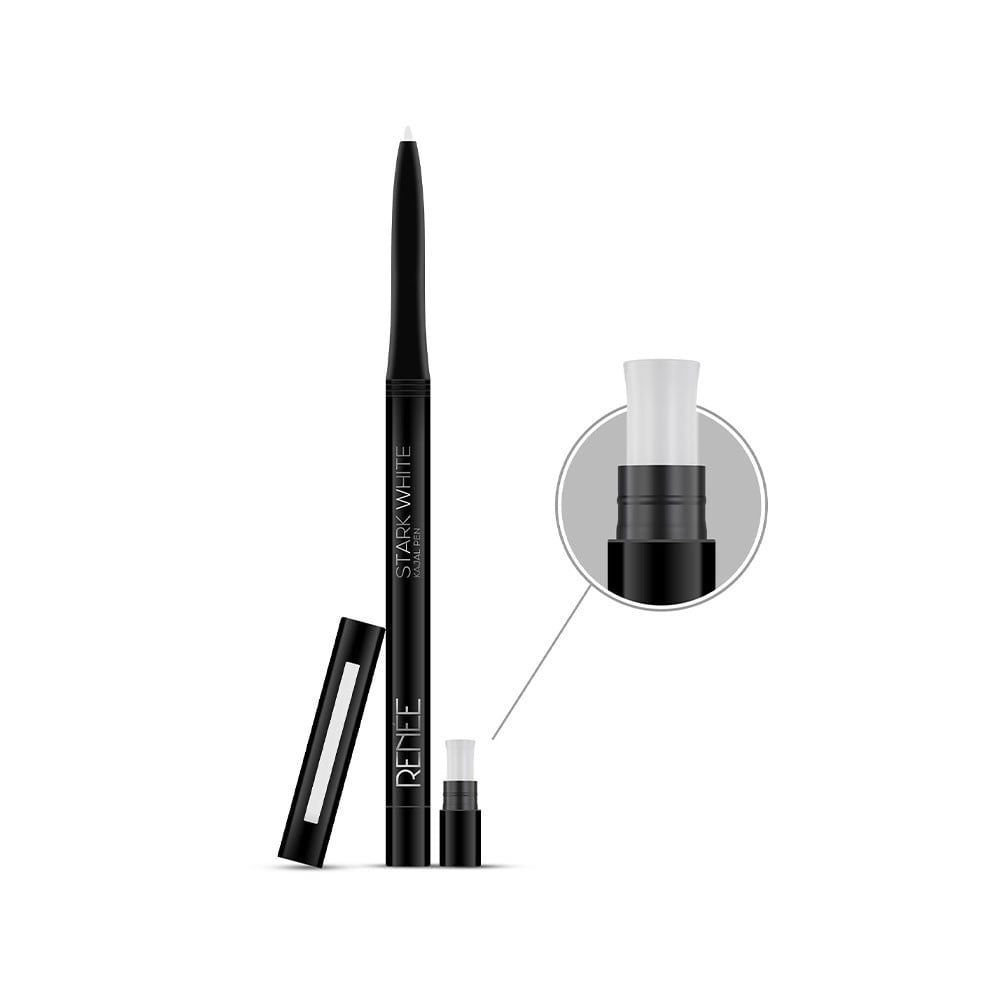 Renee Kajal Pen with Sharpener (Stark White) : 0.35 g