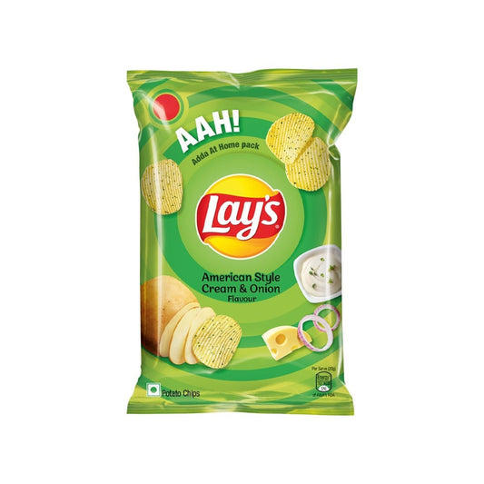 Lay's American Style Cream & Onion Potato Chips (143 g) : 143 g