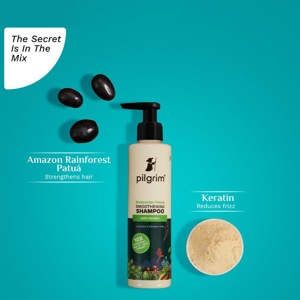 Pilgrim Amazonian Patua & Keratin Hair Smoothing Shampoo : 200 ml