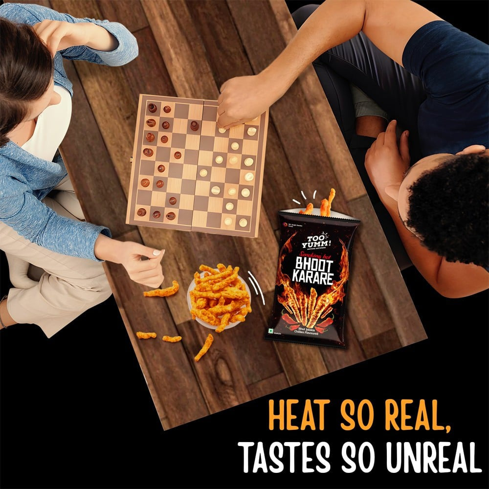 Too Yumm Smoking Hot Bhoot Karare Crisps - Pack of 3 : 3 x 67 g